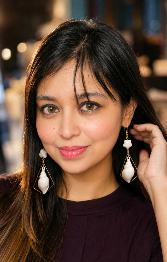 Halographic Shell beads Danglers