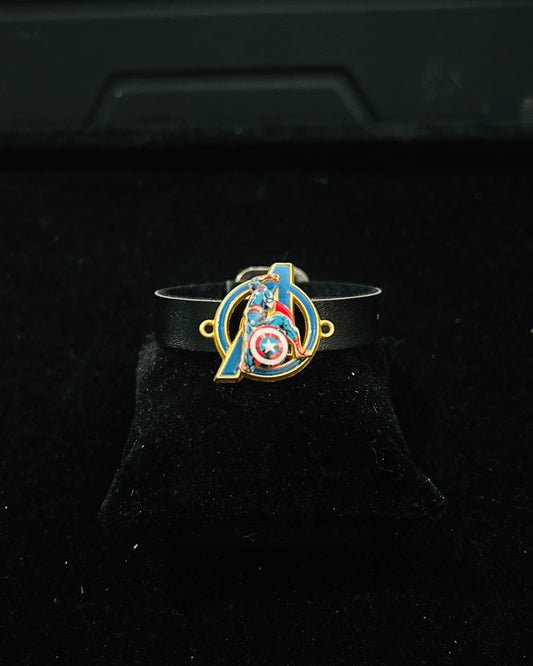 Captain America Spinning Charm Bracelet