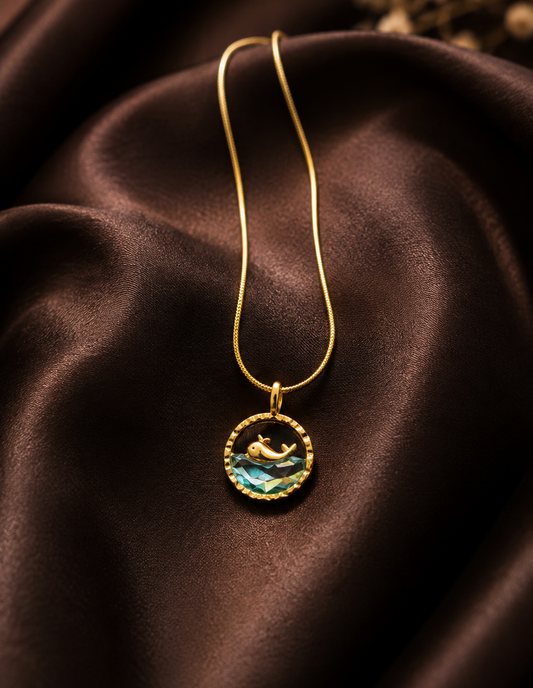 Cute Dolphin anti-tarnish Pendent with Golden Chain