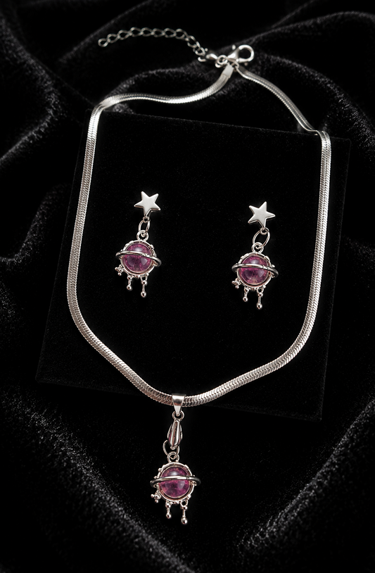 Moonlight stone Pendent Set with Anti-tarnish Silver Chain